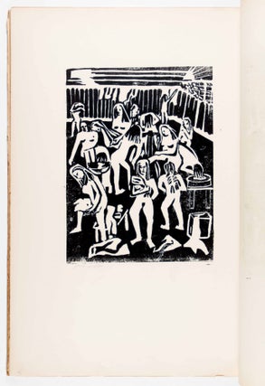 Be-Gerush Kafrisin (Exile in Cyprus) [SCARCE ALBUM OF 26 LINOCUTS, SIGNED & INSCRIBED]
