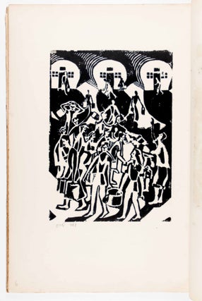 Be-Gerush Kafrisin (Exile in Cyprus) [SCARCE ALBUM OF 26 LINOCUTS, SIGNED & INSCRIBED]