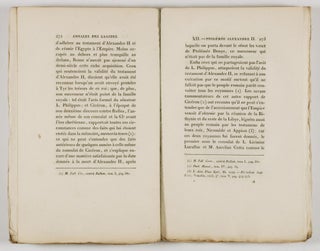 Annales Des Lagides, Ou Chronologie Des Rois Grecs D'Egypte (Annals of the Lagids, or Chronology of the Greek Kings of Egypt) 2 Vols.