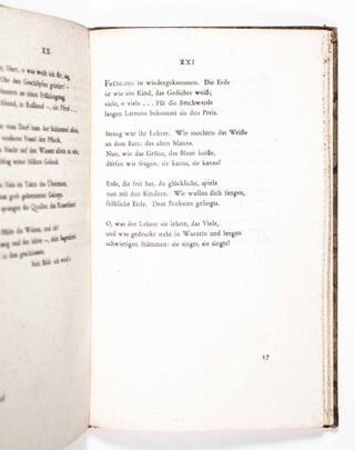 Die Sonette an Orpheus. Geschrieben als ein Grab-Mal für Wera Ouckama Knoop (The Sonnets to Orpheus. Written as a Monument for Wera Ouckama Knoop)