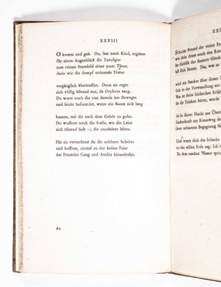 Die Sonette an Orpheus. Geschrieben als ein Grab-Mal für Wera Ouckama Knoop (The Sonnets to Orpheus. Written as a Monument for Wera Ouckama Knoop)