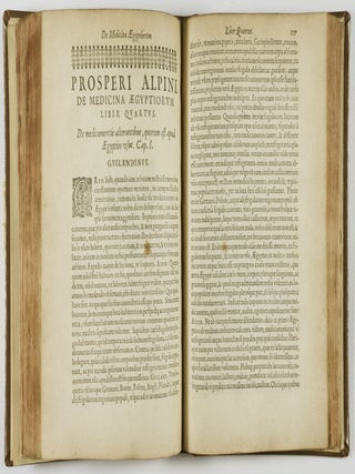 De Medicina Aegyptiorum. Libri Quatuor. & Iacobi Bontii In Indiis Archiatri, de Medicina Indorum. Editio Ultima