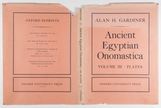 Ancient Egyptian Onomastica. 3 Vols.