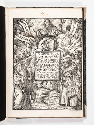 Item #48850 In Apostolorum simbolum (juxta Peripateticorum dogma), Dialogus per plane ac summo...