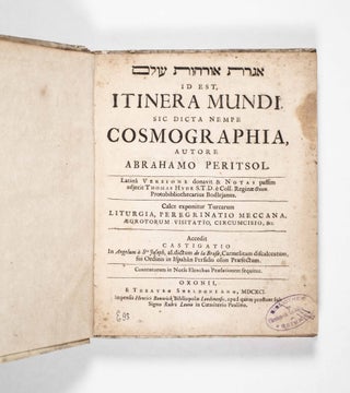 Item #48858 Iggeret Orhot Olam: Id est, Itinera Mundi [THE FIRST MODERN HEBREW WORK on GEOGRAPHY...