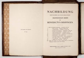 Item #48872 Nachbildung der im Jahre 1902 noch erhaltenen eigenhändigen Briefe des Benedictus...