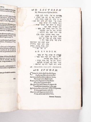 Sefer ha-shorashim: hoc est, Liber radicum, seu Lexicon Ebraicum (A Book of Roots, or a Hebrew Lexicon)