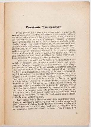 O Powstaniu Warszawskim (About the Warsaw Uprising)