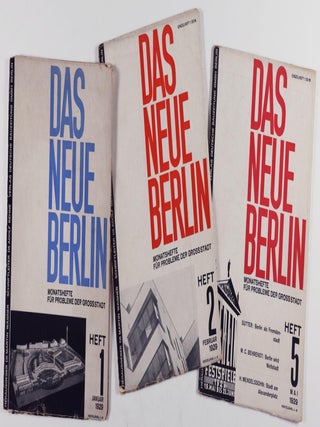 Das Neue Berlin. Monatshefte für Probleme der Grossstadt (The New Berlin. Monthly for Problems of the Metropolis) Issues 1, 2 and 5, 1929