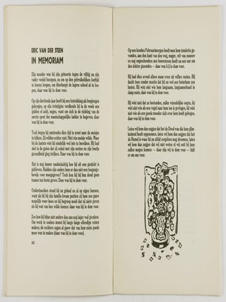 De Gemeenschap (The Community) July 1931, No. 7 [W/ ORIGINAL LINOCUT COVER]