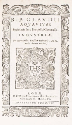 Epistolae Praepositorum Generalium ad patres et frates Societatis Iesu [BOUND WITH] Instructio [AND] Industriae