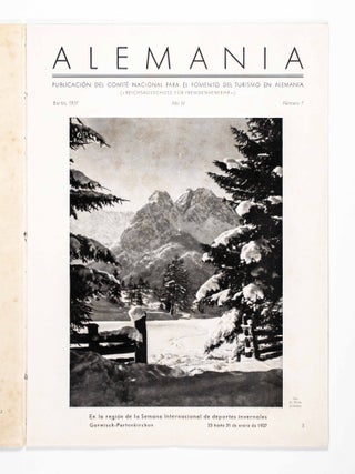 Alemania: Publicación del Comité Nacional para el Fomento del Turismo en Alemania ("Reichausschuss für Fremdenverkehr"). Ano IV, Numero 1