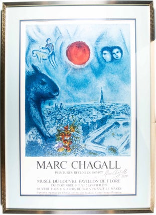Item #49092 Marc Chagall: Peintures Récentes 1967– 1977 [SIGNED AND DATED POSTER / LITHOGRAPH