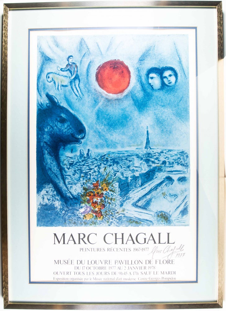 Item #49092 Marc Chagall: Peintures Récentes 1967– 1977 [SIGNED AND DATED POSTER / LITHOGRAPH]