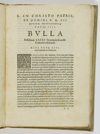 Omnia acta in Sacro Concilio Tridentino (All the Acts of the Sacred Council of Trent)