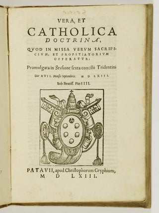 Omnia acta in Sacro Concilio Tridentino (All the Acts of the Sacred Council of Trent)