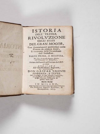 Istoria dell'ultima rivoluzione delli stati del Gran Mogor... Parte prima, e seconda (History of the Last Revolution of the States of the Grand Mogul)