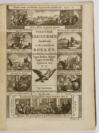 Item #49155 Politike Discoursen, handelende in ses onderscheide Boeken, van Steeden, Landen,...