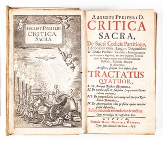 Item #49235 De arcano Kethib et Keri libri duo (Two Books on the Mystery of "Ketiv" and "Qere")...
