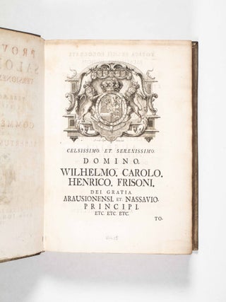 Proverbia Salomonis. Versionem integram ad Ebraeum fontem expressit, atque Commentarium adjectit (The Proverbs of Salomon, Translated from the Hebrew, with a Commentary)