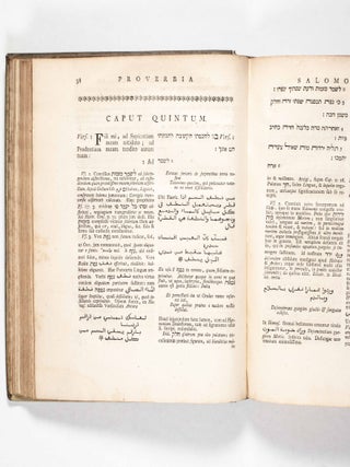 Proverbia Salomonis. Versionem integram ad Ebraeum fontem expressit, atque Commentarium adjectit (The Proverbs of Salomon, Translated from the Hebrew, with a Commentary)