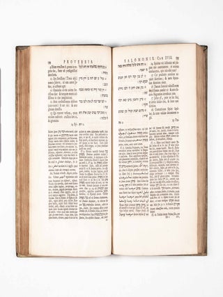Proverbia Salomonis. Versionem integram ad Ebraeum fontem expressit, atque Commentarium adjectit (The Proverbs of Salomon, Translated from the Hebrew, with a Commentary)
