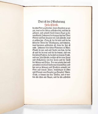 Die Offenbarung Sankt Johannis. Dreiundreißigster Avalun-Druck (The Revelation of St. John. 33rd Avalun-Print) [SIGNED BY THE ARTIST]
