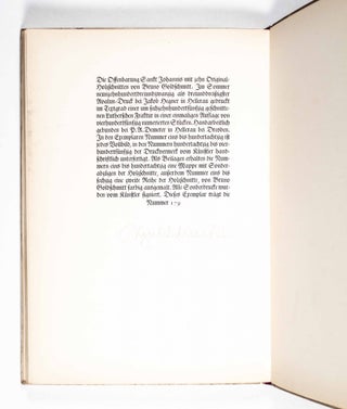Die Offenbarung Sankt Johannis. Dreiundreißigster Avalun-Druck (The Revelation of St. John. 33rd Avalun-Print) [SIGNED BY THE ARTIST]