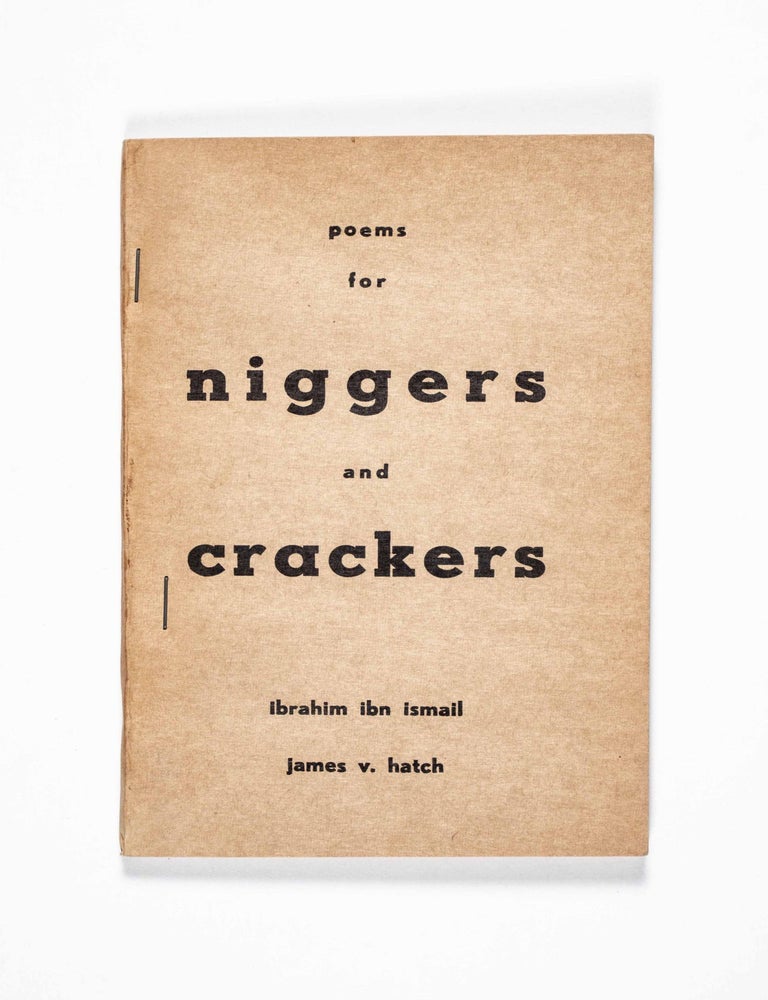 Poems for Niggers and Crackers INSCRIBED & SIGNED PIONEERING ANTI ...
