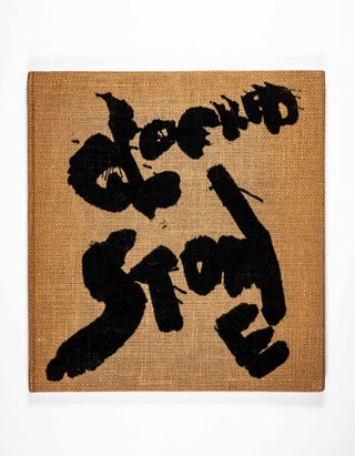 Item #49609 Clocked Stone [SIGNED WITH ORIGINAL COLLOTYPES OF INK WASHES]. Sid Corman, Hidetaka...