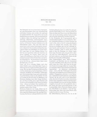 Max Beckmann Katalog der Gemälde. Vol. 1