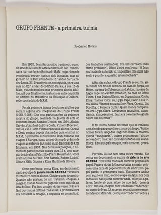 Ciclo de Exposicoes sobre Arte no Rio de Janeiro. 2. Grupo Frente / 1954-1956 3. I Exposicao Nacional De Arte Abstrata Hotel Quitandinha / 1953