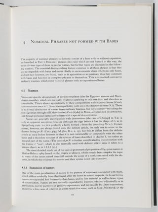 Demotic Grammar in the Ptolemaic Sacerdotal Decrees