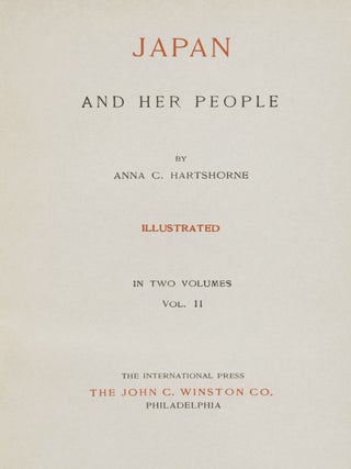 Japan and Her People. Illustrated. In Two Volumes.