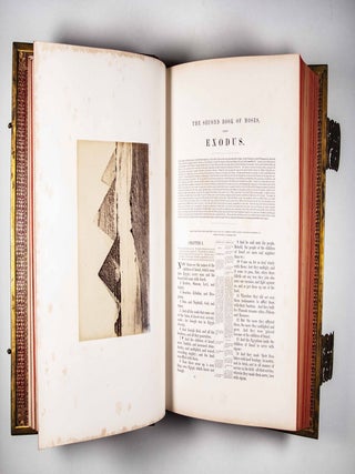 The Holy Bible. The Old and New Testaments: Translated out of the Original Tongues, and with the Former Translations Diligently Compared and Revised, by His Majesty's Special Command... Illustrated with Photographs by Francis Frith. (The Queen's Bible, especially produced in honor of Queen Victoria and the finest photograpically illustrated bible ever produced, With 57 albumin prints.)