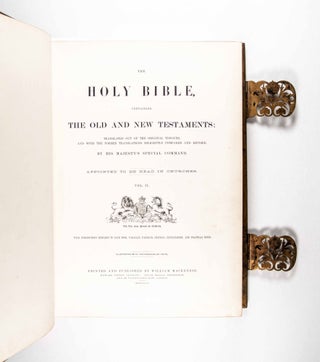 The Holy Bible. The Old and New Testaments: Translated out of the Original Tongues, and with the Former Translations Diligently Compared and Revised, by His Majesty's Special Command... Illustrated with Photographs by Francis Frith. (The Queen's Bible, especially produced in honor of Queen Victoria and the finest photograpically illustrated bible ever produced, With 57 albumin prints.)