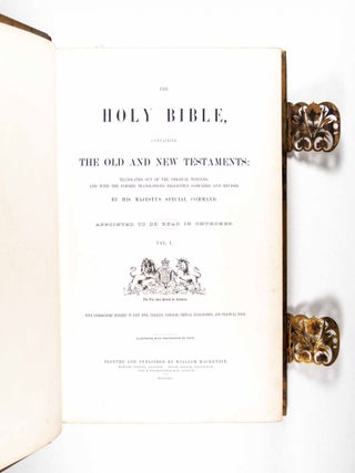 The Holy Bible. The Old and New Testaments: Translated out of the Original Tongues, and with the Former Translations Diligently Compared and Revised, by His Majesty's Special Command... Illustrated with Photographs by Francis Frith. (The Queen's Bible, especially produced in honor of Queen Victoria and the finest photograpically illustrated bible ever produced, With 57 albumin prints.)