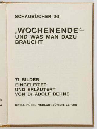 Wochenende und was man dazu braucht (Weekend and what's necessary for it)