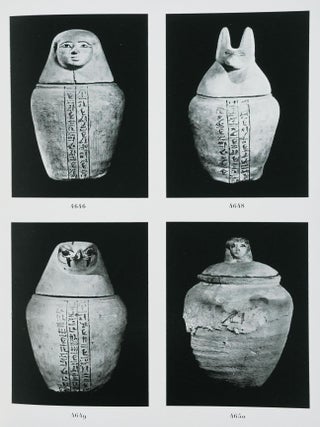 Canopics - Catalogue Géneral des Antiquités Égyptiennes du Musée du Caire Nos. 4001-4740 and 4977-5033