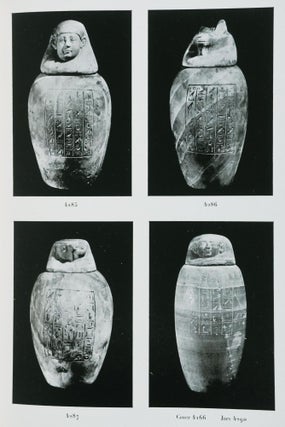 Canopics - Catalogue Géneral des Antiquités Égyptiennes du Musée du Caire Nos. 4001-4740 and 4977-5033