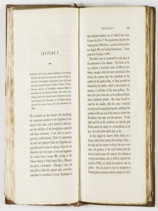 Lectures on the Elements of Hieroglyphics and Egyptian Antiquities