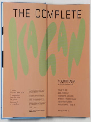 The Complete Kagan : A Lifetime of Avant-garde Design