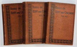 Books on Egypt and Chaldaea. The Book of the Dead. 3 Vols. (English Translation of the Book of the Dead)