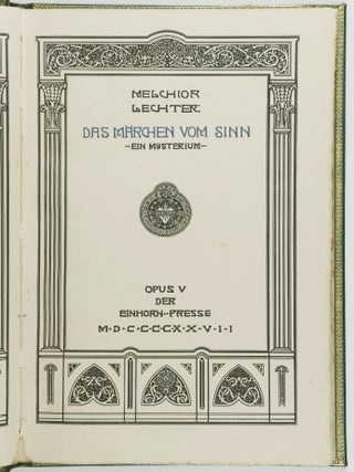 Das Märchen vom Sinn - Ein Mysterium - (The Fairy Tale of Sense - A Mystery)