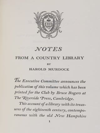 Bruce Rogers, Designer of Books [SIGNED]. With a List of Books Printed Under Mr. Roger's Supervision