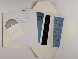 Item #51425 The Music of Frederick Sommer: Performed by Stephen Aldrich & Walton Mendelson....