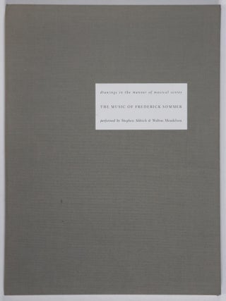 The Music of Frederick Sommer: Performed by Stephen Aldrich & Walton Mendelson