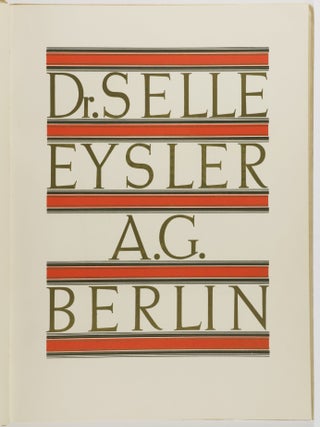 Dr. Selle-Eysler A.G. Berlin. 25th Anniversary Issue