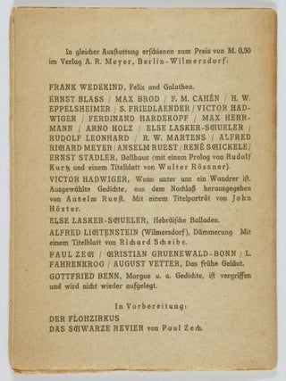 Futuristische Dichtungen (Futuristic Poetry)