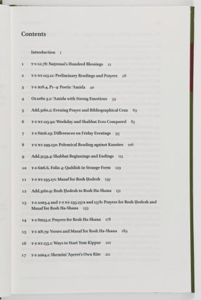 Jewish Prayer Texts from the Cairo Genizah : a Selection of Manuscripts at Cambridge University Library, introduced, Transcribed, Translated, and Annotated, with Images